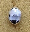 Oval Mother of Pear Silver Stud