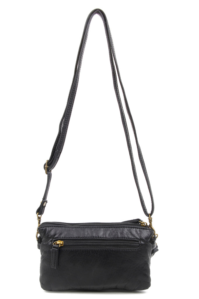 Anita Three Way Crossbody Wristlet Black