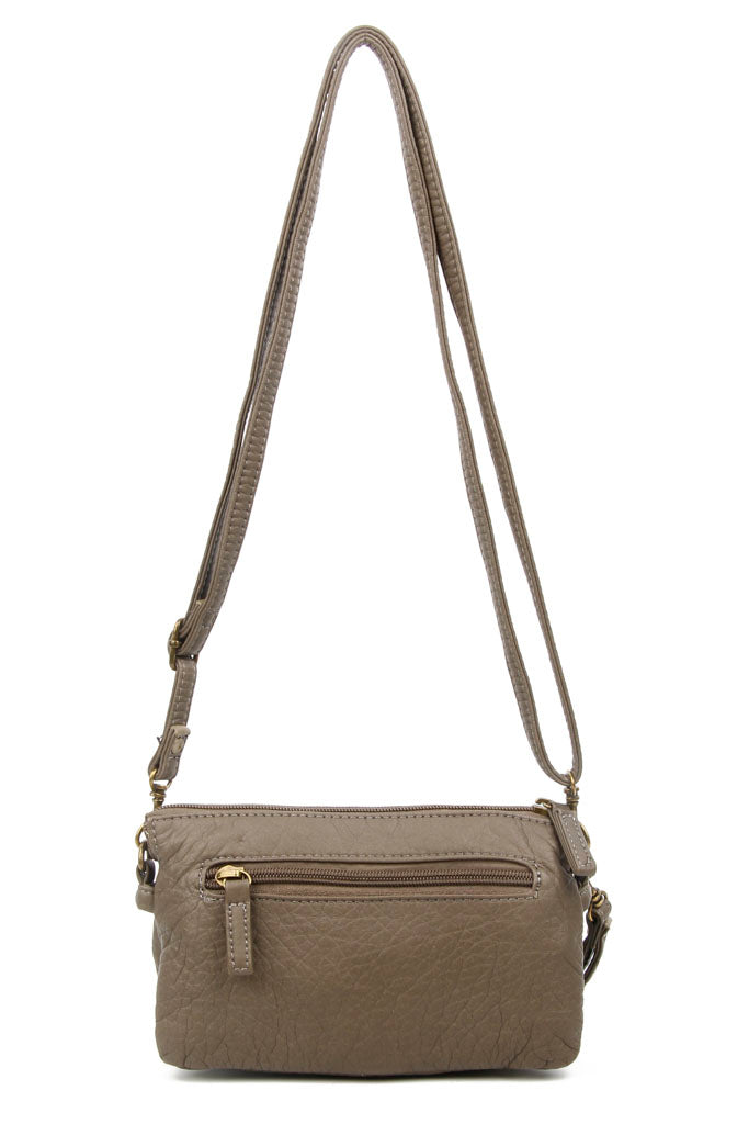 Anita Three Way Crossbody Wristlet Dark Grey