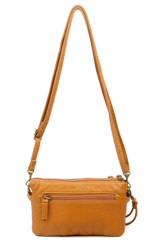 Anita Three Way Crossbody Wristlet Light Brown