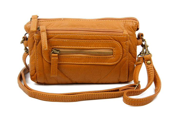 Anita Three Way Crossbody Wristlet Light Brown