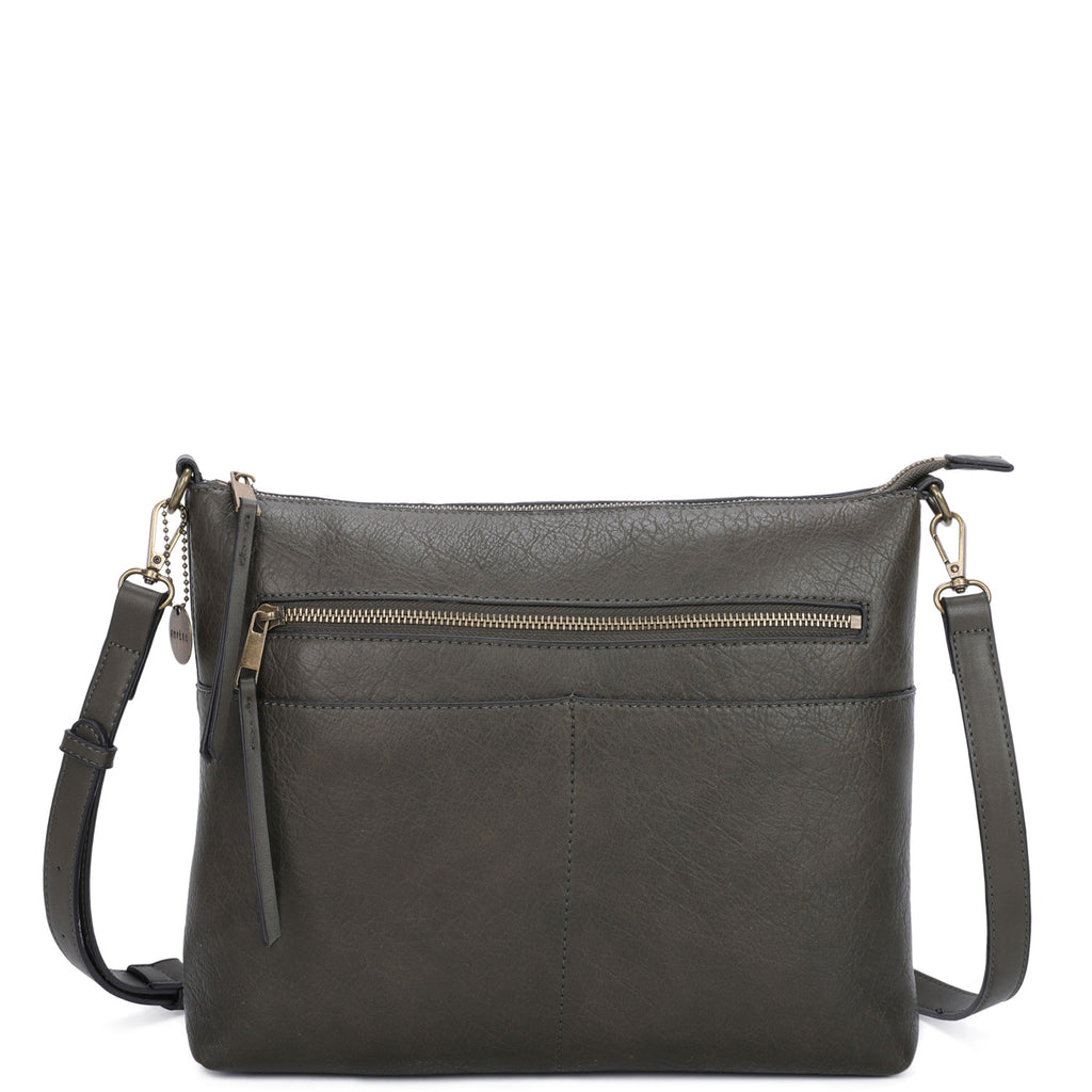 Zoe Two Tone Crossbody Army Green