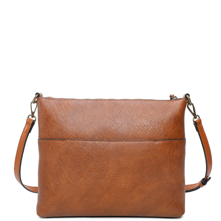 Zoe Two Tone Crossbody Brown