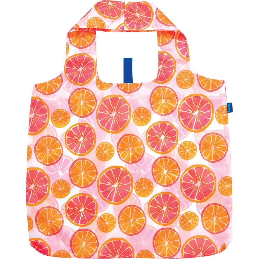 Crafted by zzzRockFlowerPaper, the Citrus Reusable Bag is an eco-friendly and vibrant option featuring sliced oranges and pink grapefruits against a bright pink background. Its rectangular shape and short handles combine style with sustainability, making it the perfect addition to your shopping routine.