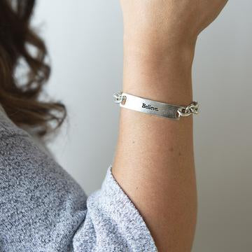 Link Bracelet Moon and Back - Silver