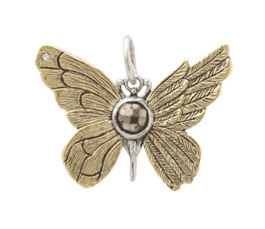 ascension butterfly pyrite charm