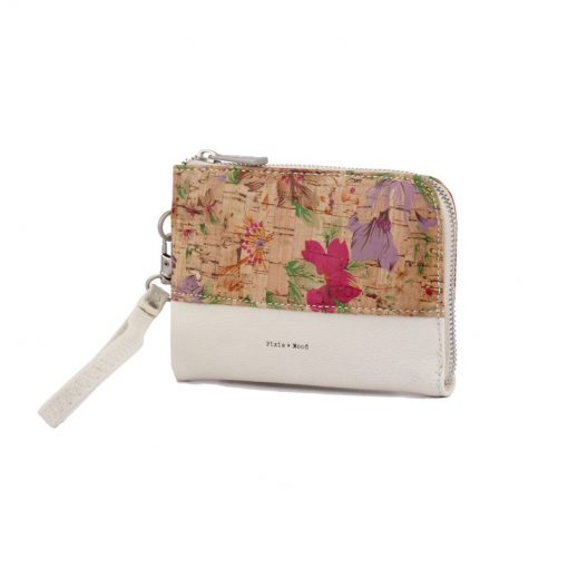 Cameron Cork Wristlet - Light Floral - Across The Way