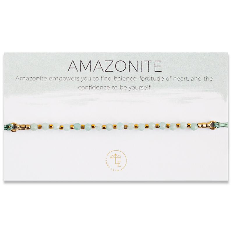 Lily Cord Bracelet, Amazonite - Across The Way