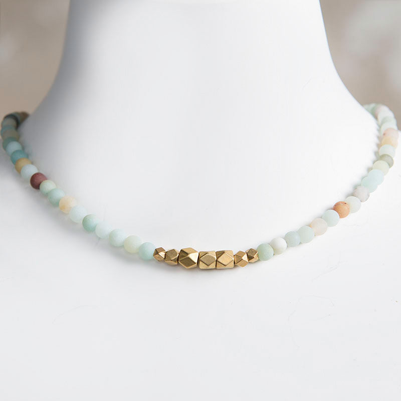 Jerry Gemstone Choker - Amazonite - Across The Way