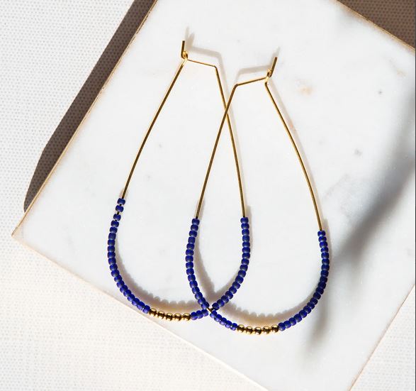 Cobalt Scarlett Earrings