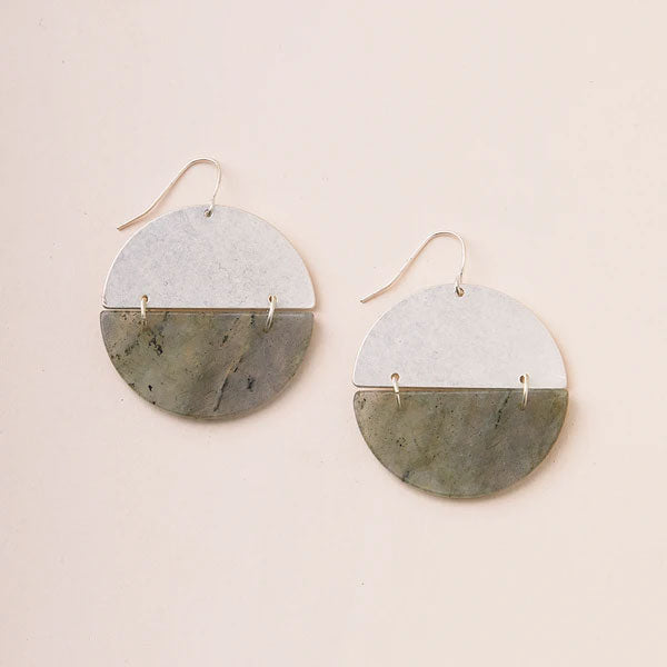 Full Moon Earring Labra/Silver