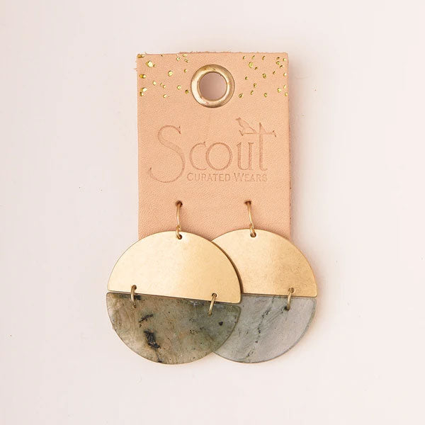 Full Moon Earring Labra/Gold