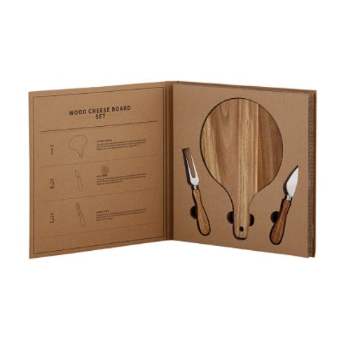 Cheese Board Set - Cardboard Book Set