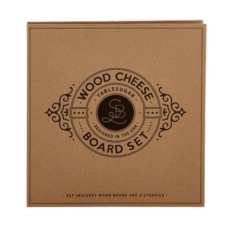 Cheese Board Set - Cardboard Book Set