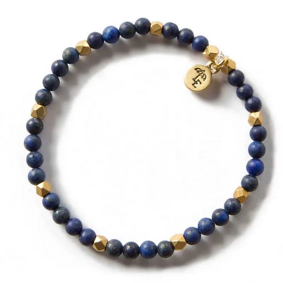 4mm Gemstone Bracelet - Lapis Lazuli