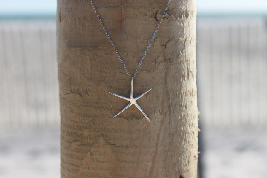 Sterling Silver Starfish Pendant - Across The Way