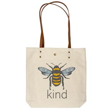 Cotton Canvas Book Bag Bee