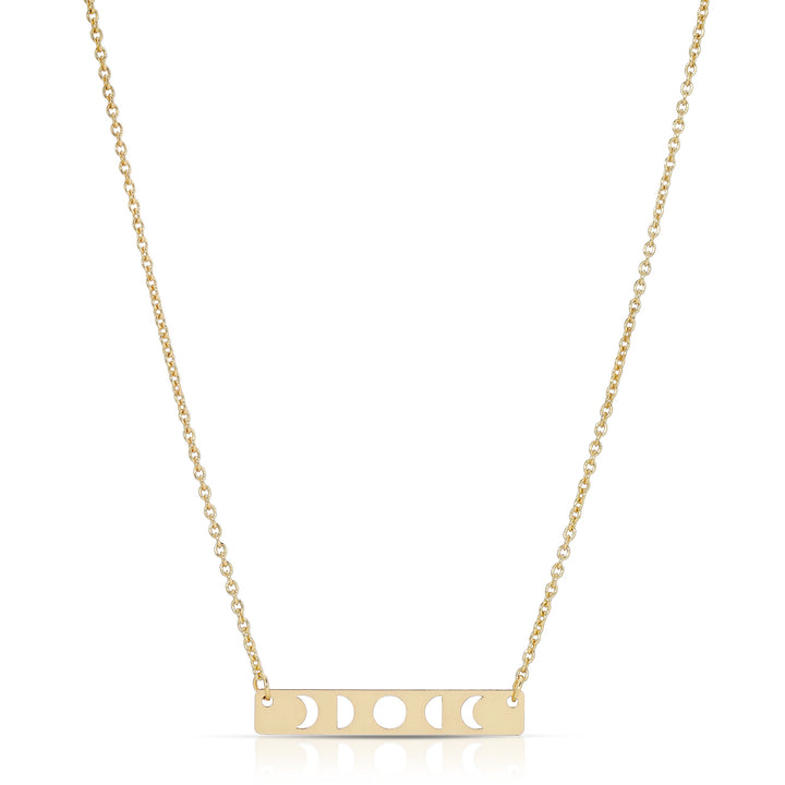 Moon Phase Necklace Gold