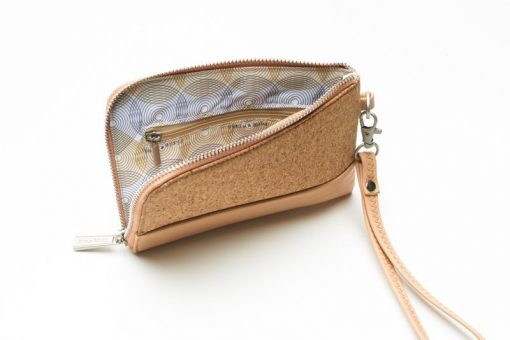 Cameron Wristlet - Black and Cork - Across The Way