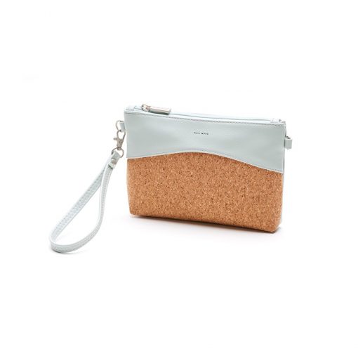 Nicole Wristlet - Ash Teal and Cork - Across The Way