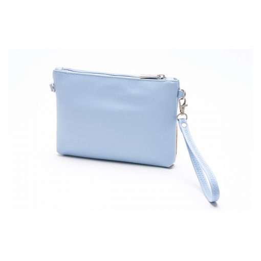 Nicole Wristlet - Smokey Blue and Cork - Across The Way