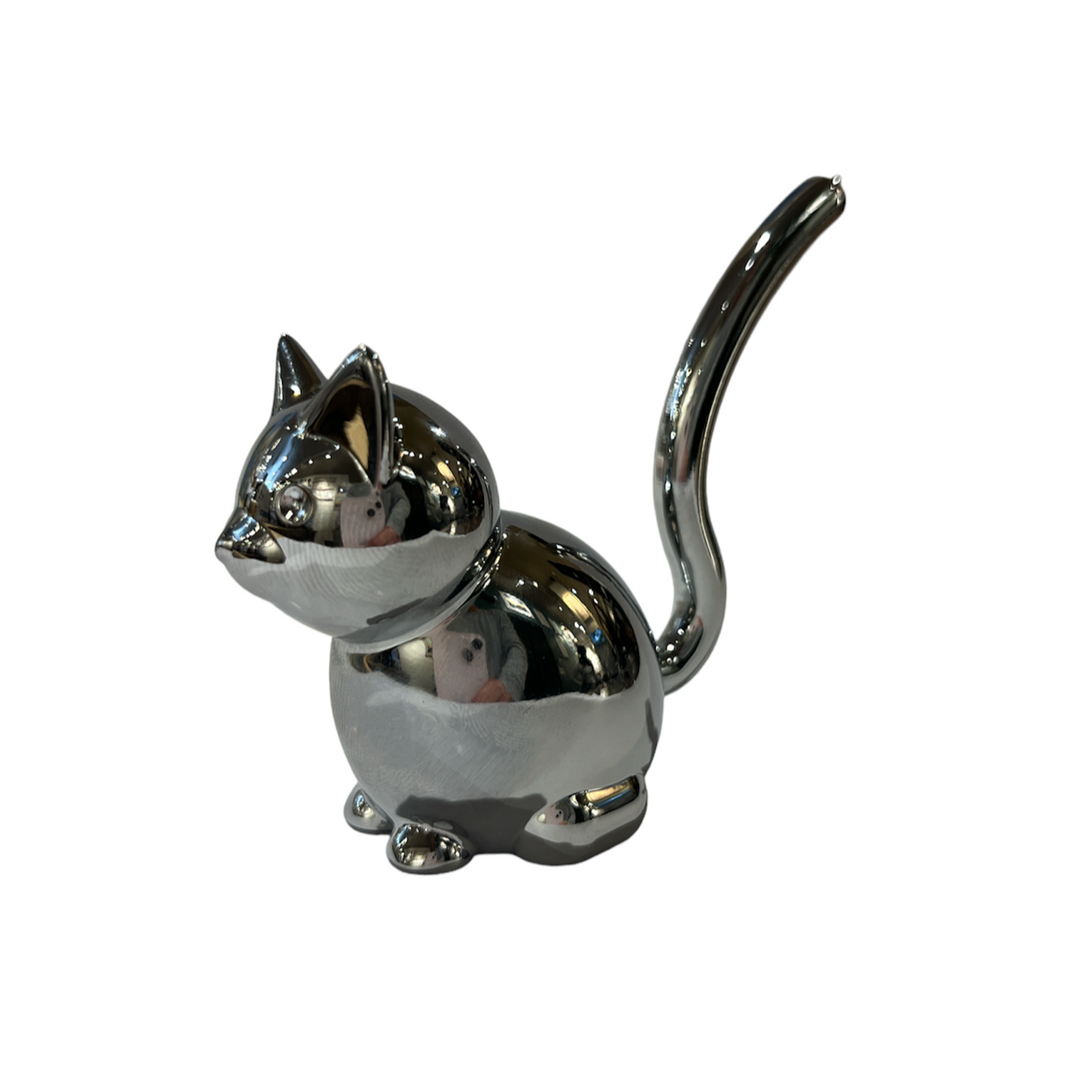 ZOOLA Cat ring holder Chrome