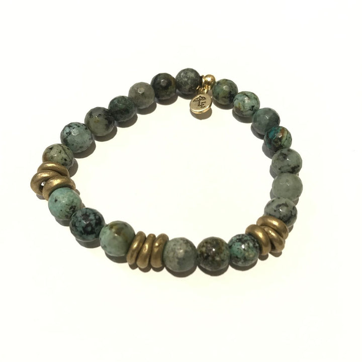 8mm Gemstone Bracelet - African Turquoise