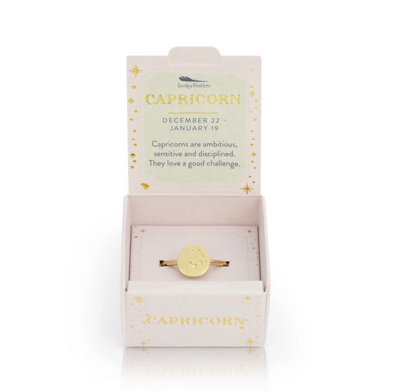 Capricorn Signet Ring