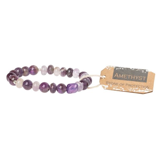 Amethyst Stone Stacking Bracelet - Across The Way