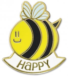 Bee Happy Pin