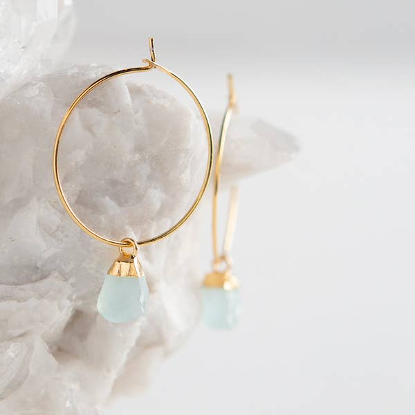 Bella Earrings, Amazonite