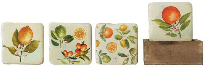 Citrus Coasters with Box