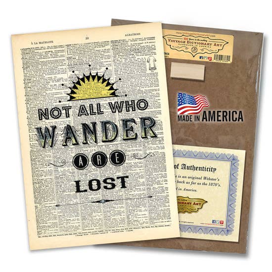 Not all who wander