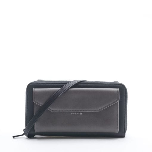 Frances Zip Around Wallet - Black - Across The Way