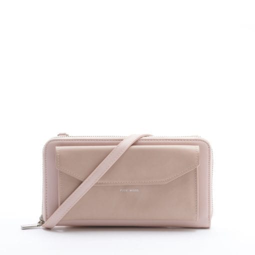 Frances Zip Around Wallet - Muted Rose - Across The Way