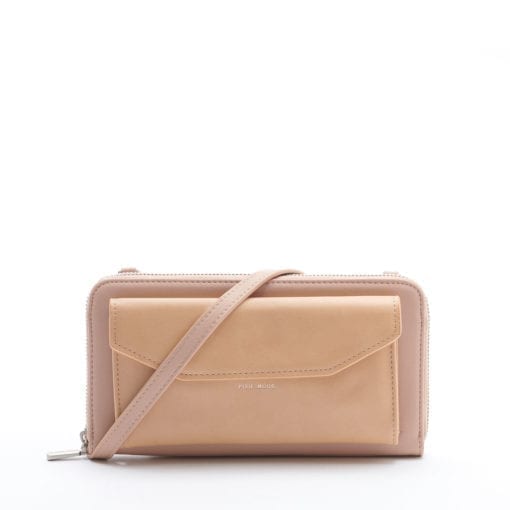 Frances Zip Around Wallet - Tan - Across The Way