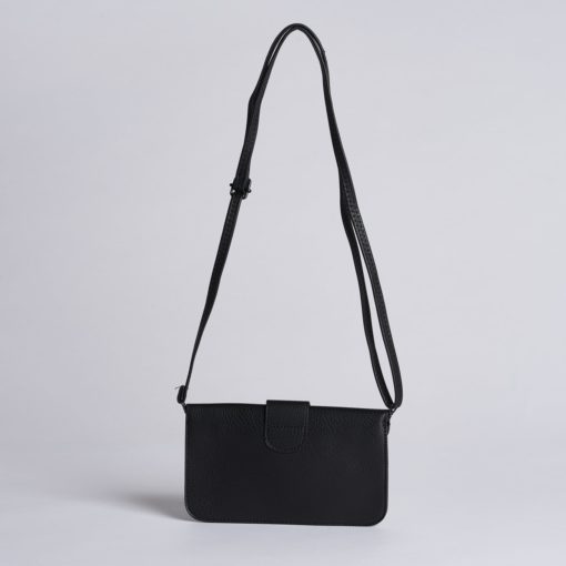 Jacqueline Crossbody (Wide) - Black - Across The Way