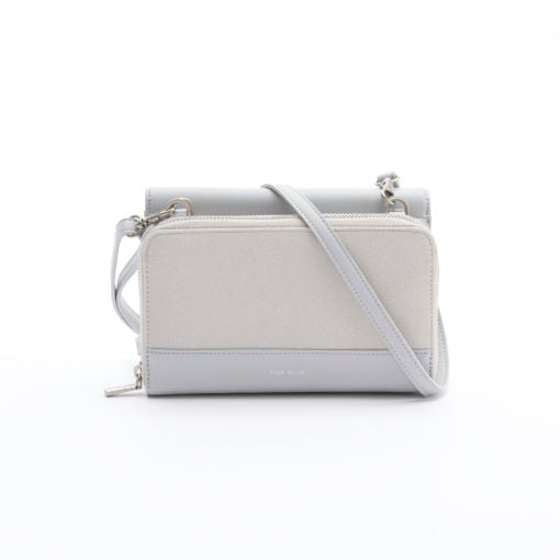 Jane 2-in-1 Wallet Purse - Grey/Suede - Across The Way