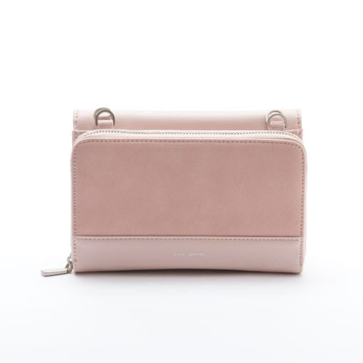 Jane 2-in-1 Wallet Purse - Rose/Suede - Across The Way