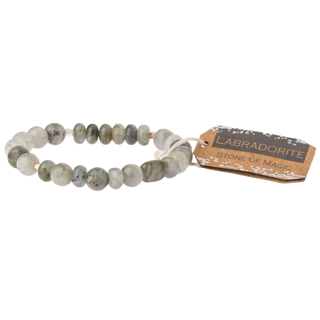 Labordorite Stone Stacking Bracelet - Across The Way