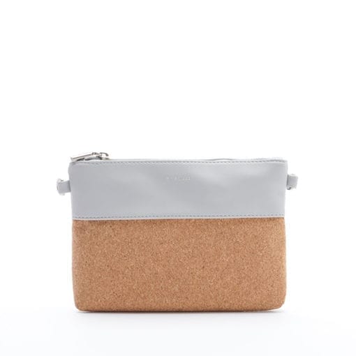 Nicole Pouch Small - Grey/Cork - Across The Way