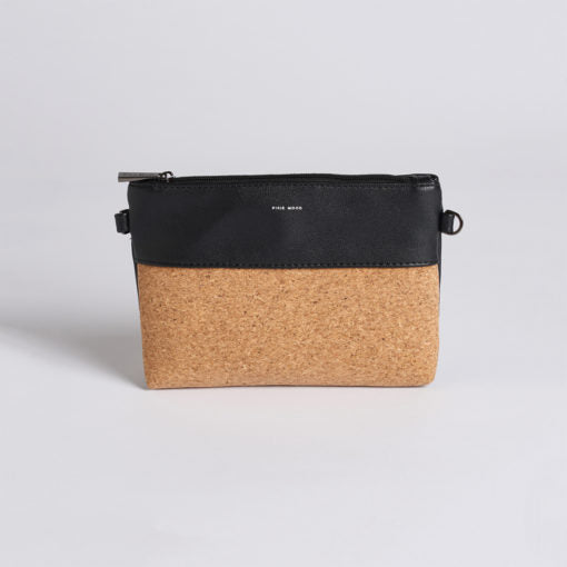 Nicole Wristlet - Black w Cork - Across The Way