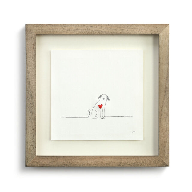 Dog Love Stitch Wall Art